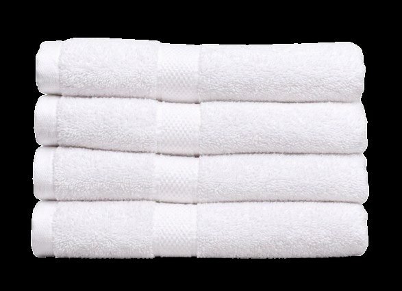 Stack of soft cotton bath towels