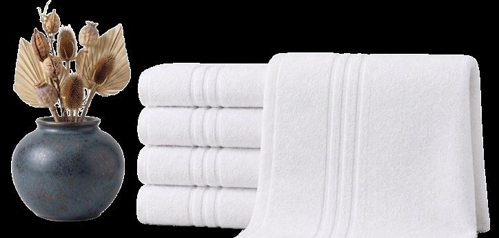 Rolled plush spa towels